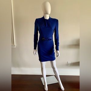 NWOT Marciano Jennie Belted Dress in Cobalt